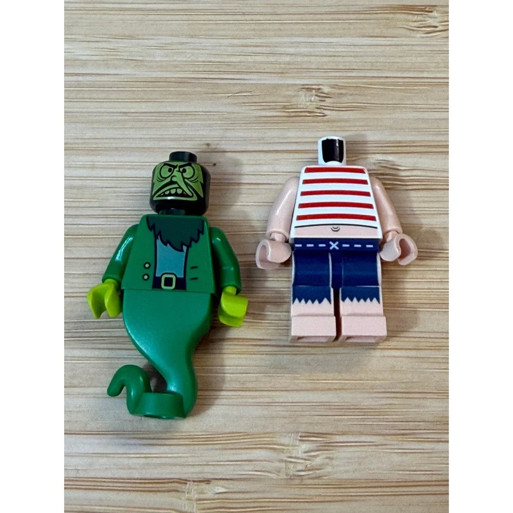LEGO SpongeBob Flying Dutchman Minifigure bob020 & Headless Pirate bob013 Parts